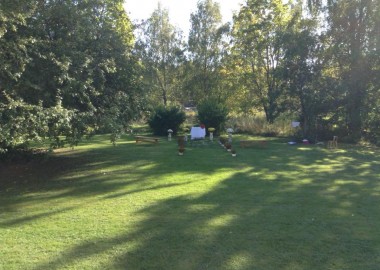 Vihkiminen takapihalla